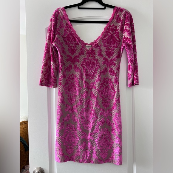 Intimately Free People Valentine's velvet lace dress - Picture 2 of 4